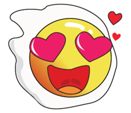 Fried Eggs in Love sticker #15130897