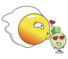 Fried Eggs in Love sticker #15130907