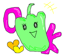 Super Green pepper man sticker #15132058