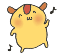 omelet stuffed with fried rice dog sticker #15132602