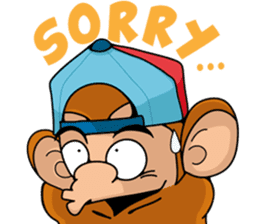 The Life of Monkey Surfer Nate sticker #15133030