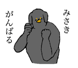 Miniature Dachshund's name is Misaki sticker #15133173