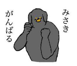 Miniature Dachshund's name is Misaki sticker #15133173