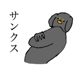 Miniature Dachshund's name is Misaki sticker #15133201