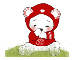 Polar bear and penguin-animated 4 sticker #15134760