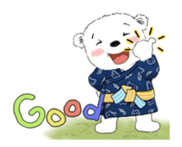 Polar bear and penguin-animated 4 sticker #15134762