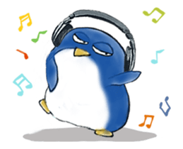 Polar bear and penguin-animated 4 sticker #15134763