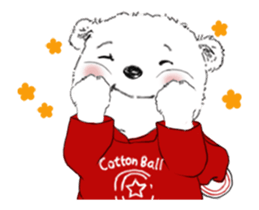 Polar bear and penguin-animated 4 sticker #15134774