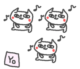 Name Yo cute cat stickers! sticker #15135556