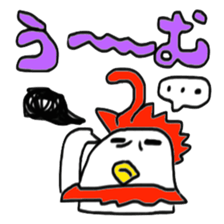 Surreal chicken senior sticker #15135629
