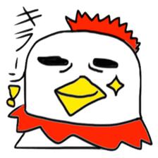 Surreal chicken senior sticker #15135634