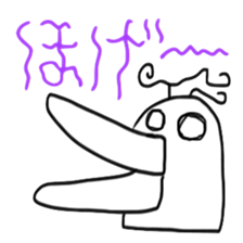 Surreal chicken senior sticker #15135643