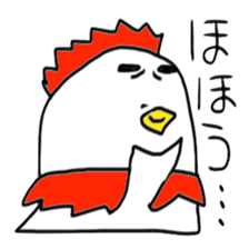 Surreal chicken senior sticker #15135644