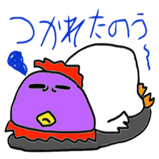 Surreal chicken senior sticker #15135664