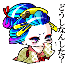 Japanese Oiran stickers "All Sisters"3 sticker #15135853