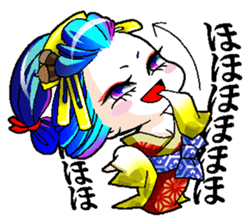 Japanese Oiran stickers "All Sisters"3 sticker #15135857
