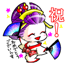 Japanese Oiran stickers "All Sisters"3 sticker #15135863