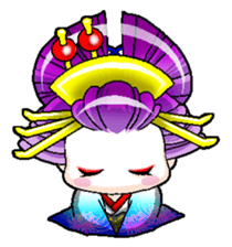 Japanese Oiran stickers "All Sisters"3 sticker #15135864