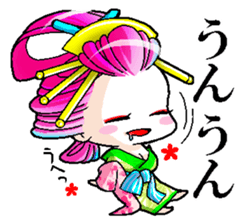 Japanese Oiran stickers "All Sisters"3 sticker #15135870