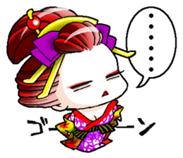 Japanese Oiran stickers "All Sisters"3 sticker #15135877