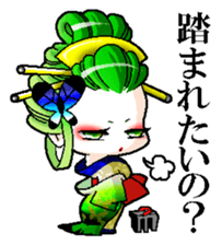 Japanese Oiran stickers "All Sisters"3 sticker #15135884