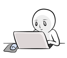 Silence with a straight face sticker #15135952