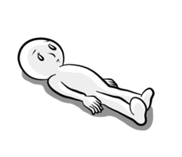 Silence with a straight face sticker #15135962