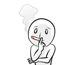 Silence with a straight face sticker #15135963