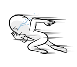 Silence with a straight face sticker #15135964