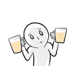 Silence with a straight face sticker #15135968