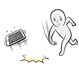 Silence with a straight face sticker #15135975