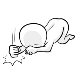 Silence with a straight face sticker #15135977