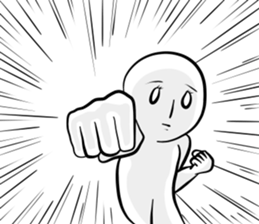 Silence with a straight face sticker #15135979