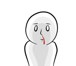 Silence with a straight face sticker #15135984