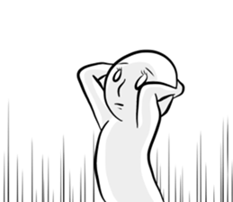 Silence with a straight face sticker #15135985