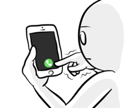 Silence with a straight face sticker #15135987