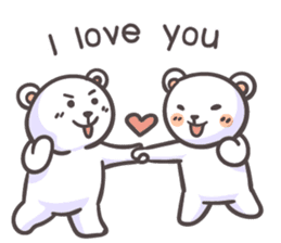 The big bears in love (English version) sticker #15136209
