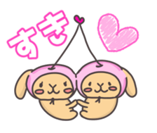 rabbit cute sticker kanarico2 sticker #15137144