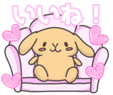 rabbit cute sticker kanarico2 sticker #15137151