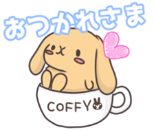 rabbit cute sticker kanarico2 sticker #15137152