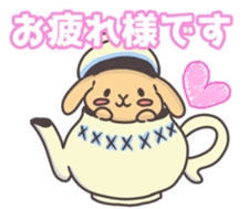rabbit cute sticker kanarico2 sticker #15137153