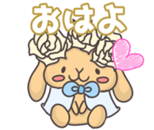 rabbit cute sticker kanarico2 sticker #15137155