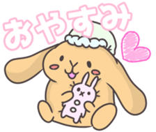 rabbit cute sticker kanarico2 sticker #15137159
