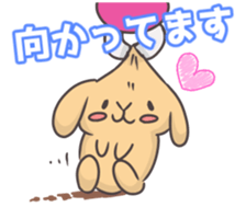 rabbit cute sticker kanarico2 sticker #15137162