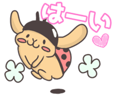 rabbit cute sticker kanarico2 sticker #15137163