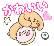 rabbit cute sticker kanarico2 sticker #15137165
