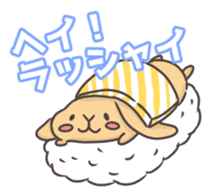 rabbit cute sticker kanarico2 sticker #15137167