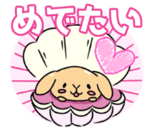 rabbit cute sticker kanarico2 sticker #15137170