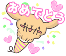 rabbit cute sticker kanarico2 sticker #15137175