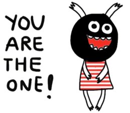 Lovely Happy Funny Monster sticker #15138244